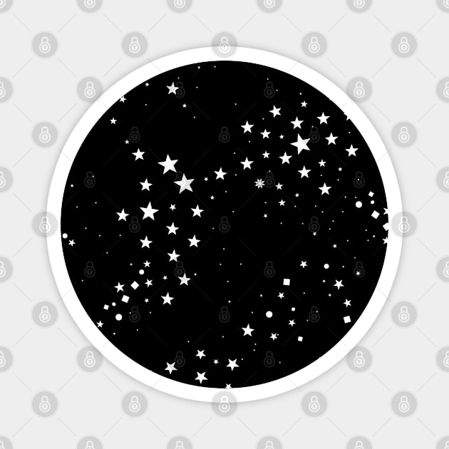 Shining white colored stars Magnet by GULSENGUNEL